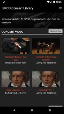 SPCO Classical Concert Library android App screenshot 3